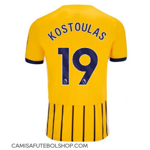 Camisa de time de futebol Brighton Charalampos Kostoulas #19 Replicas 3º Equipamento 2025-26 Manga Curta